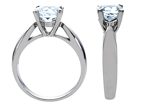 Star K 7mm Round Simulated Mexican Fire Opal Ring