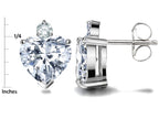 Star K™ 7mm Heart Shape Simulated Citrine Earrings