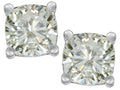 Star K™ Cushion-Cut 7mm Genuine White Topaz Earrings Studs