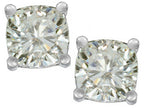 Star K™ Cushion-Cut 7mm Genuine White Topaz Earrings Studs