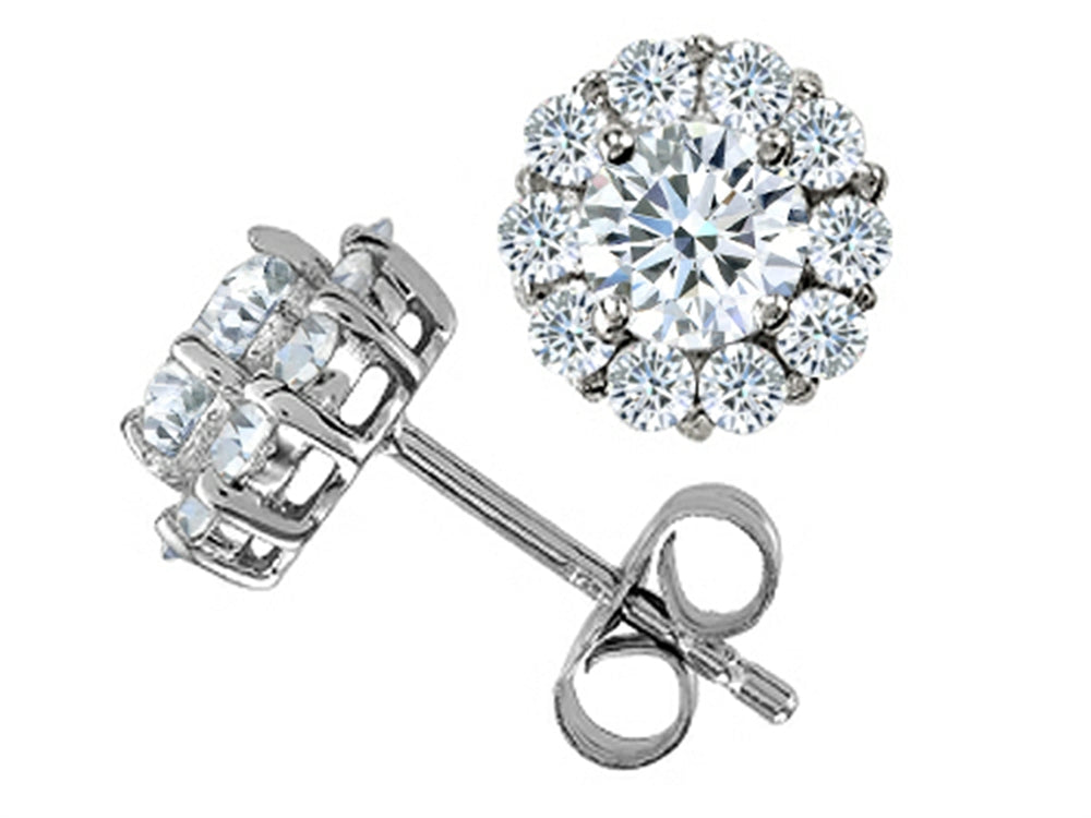 Star K™ Round Cubic Zirconia Earrings