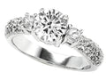 Star K 7mm Round Genuine White Topz Ring