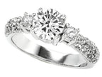 Star K 7mm Round Genuine White Topz Ring