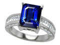Star K™ 10x8mm Emerald Cut Created Sapphire Ring