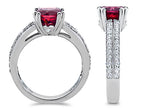 Star K Round 7mm Created Ruby Wedding Ring