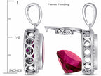 Switch-It Gems™ Round 12mm Simulated Ruby Halo Pendant Necklace 12 Interchangeable Simulated Birth Months