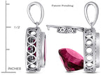 Switch-It Gems™ Interchangeable Simulated Ruby Pendant Necklace Set with 12 Round 10mm Simulated Birth Months Included