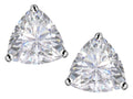 Star K™ Trillion 7mm White Topaz Earrings Studs