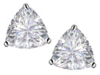 Star K™ Trillion 7mm White Topaz Earrings Studs