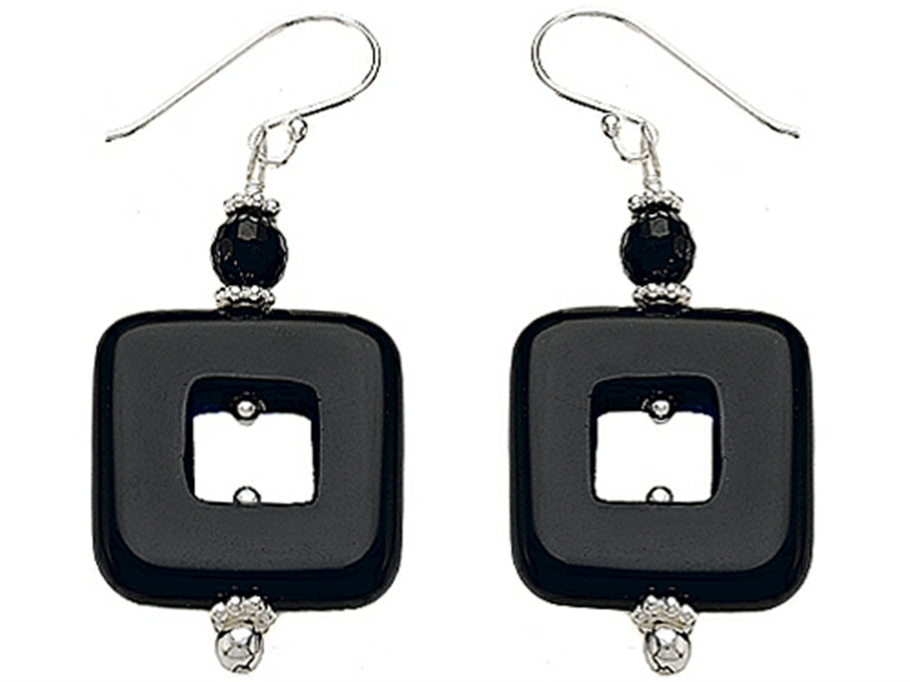 Noah Philippe™ Simulated Onyx EarringsDrops