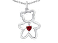 Star K™ Love Teddy Bear with 4mm Heart Shape Created Ruby