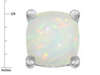 Star K™ Cushion-Cut 7mm Created Opal Earrings Studs