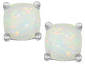 Star K™ Cushion-Cut 7mm Created Opal Earrings Studs