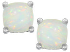Star K™ Cushion-Cut 7mm Created Opal Earrings Studs