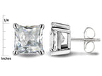 Star K™ Square 7mm Created Pink Sapphire Earrings