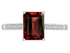 Original Star K Genuine Garnet Solitaire Engagement Ring