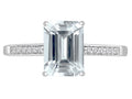 Original Star K Genuine Aquamarine Solitaire Engagement Ring