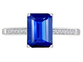 Original Star K Created Sapphire Solitaire Engagement Ring