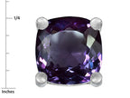Star K™ Cushion-Cut 7mm Simulated Alexandrite Earrings Studs