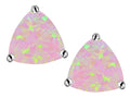 Star K™ Trillion 7mm Pink Created Opal Earrings Studs