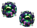 Star K™ Round 7mm Mystic Quartz Earring Studs