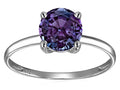 Original Star K 7mm Round Simulated Alexandrite Solitaire Engagement Ring