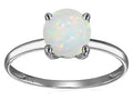Original Star K 7mm Round Created Opal Solitaire Engagement Ring