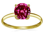 Original Star K 7mm Round Simulated Pink Tourmaline Solitaire Engagement Ring