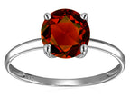 Original Star K Genuine Garnet Round 7mm Solitaire Engagement Ring