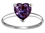 Original Star K Simulated Alexandrite Heart Shape 8mm Solitaire Engagement Ring