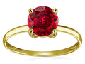 Original Star K 7mm Round Created Ruby Solitaire Engagement Ring