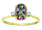 Star K™ Oval 8x6mm Mystic Topaz Engagement Promise Ring