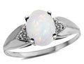Star K  Oval 9x7 Genuine Opal trillion miracle setting wide band Ring