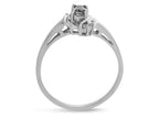 Star K  Small Oval 5x3mm Genuine Pink Tourmaline Bypass Ring
