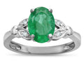 Star K  Oval 8x6 Genuine Emerald Marquee Design Engagement Promise Ring