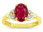 Star K ™ Oval 8x6 Created Ruby Marquee Design Engagement Promise Ring