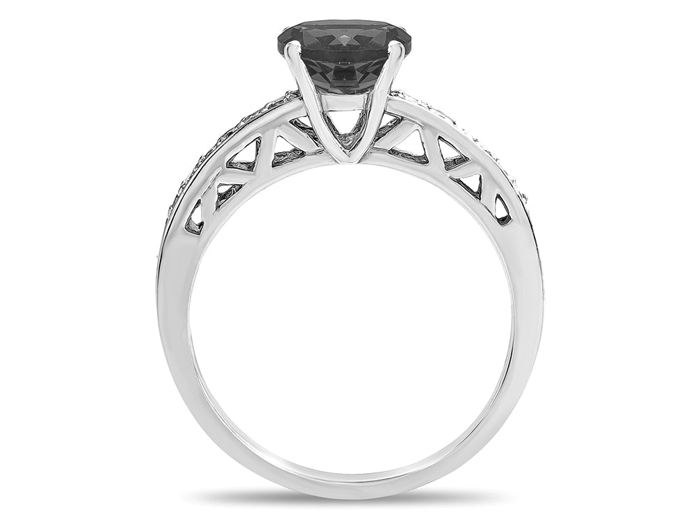 Star K  Oval 8x6 Genuine Sapphire Channel Set Engagement Promise Ring