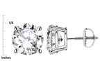 Star K 7mm Round Genuine Opal Classic Screw Back Stud Earrings
