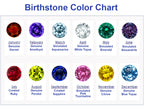 Star K  Custom Personalized 2 Two Stone Double 6mm Heart Mothers Engagement Promise Birthstone Ring