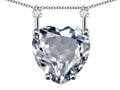Star K Heart Shape 8mm Genuine Aquamarine Stackable Mothers Pendant