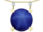 Star K Round 7mm Created Star Sapphire Stackable Mothers Hearts Pendant