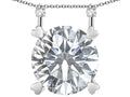Star K Round 7mm Genuine White Topaz Stackable Mothers Hearts Pendant