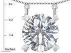 Star K Round 7mm Created Blue Opal Stackable Mothers Hearts Pendant
