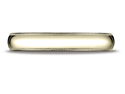 Benchmark® 10k Gold 4.0mm Traditional Dome Oval Ring With Milgrain