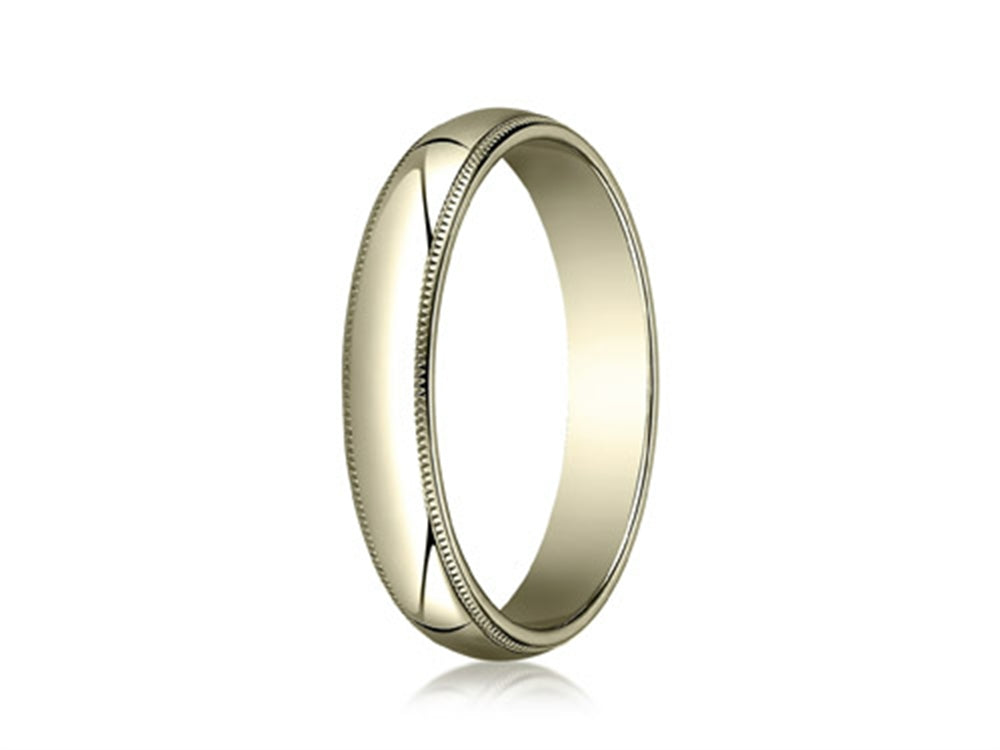 Benchmark® 10k Gold 4.0mm Traditional Dome Oval Ring With Milgrain