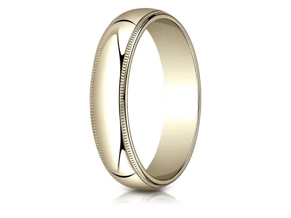Benchmark® 5.0mm Traditional Dome Oval Ring With Milgrain