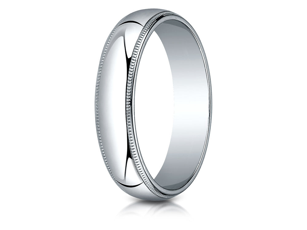 Benchmark® 5.0mm Traditional Dome Oval Ring With Milgrain