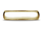 Benchmark® 10k Gold 6.0mm Traditional Dome Oval Ring With Milgrain