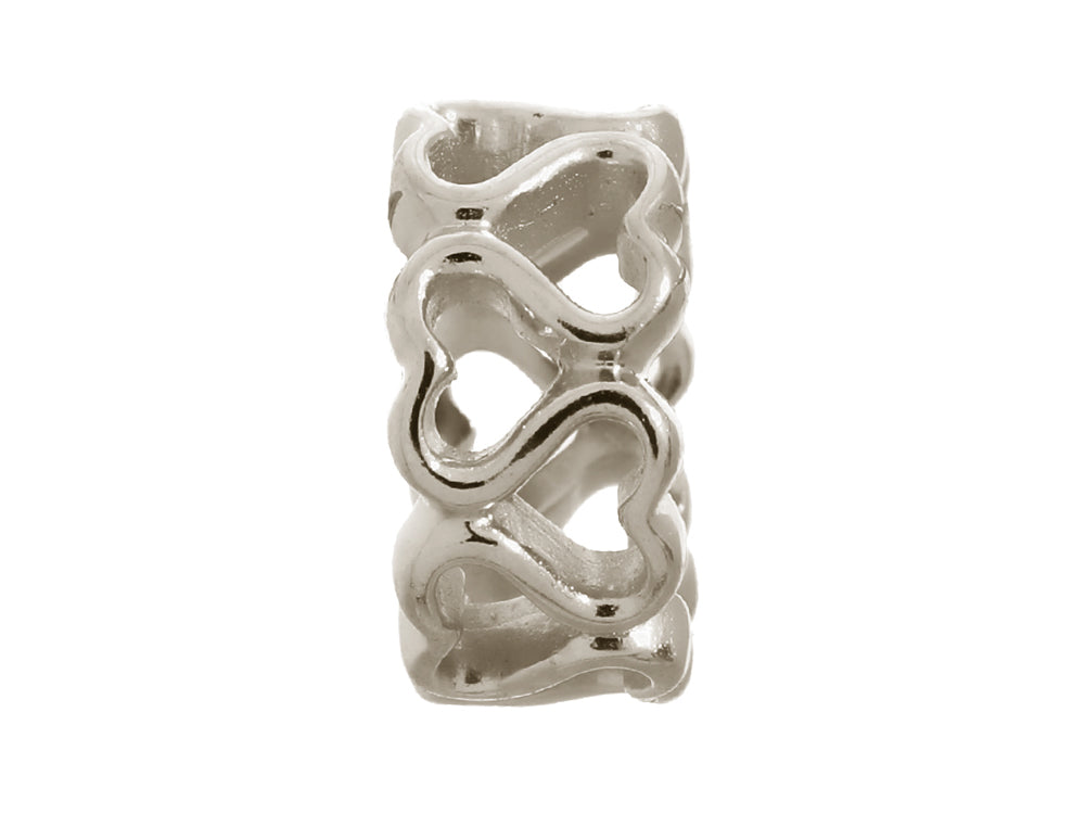 Endless Jewelry Multiple Hearts Silver Rhodium Silver Finish