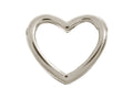 Endless Jewelry Open Heart Silver Rhodium Silver Finish